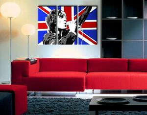 Ručne maľovaný POP Art obraz Ian Brown 3 dielny ib4