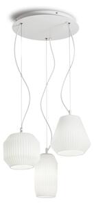 Závesné svietidlo Ideal lux 198095 ORIGAMI SP3 3xE27 60W biela