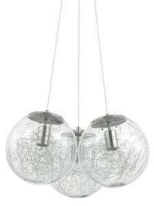 Závesné svietidlo Ideal lux 176031 MAPA SAT SP3 NICKEL 3xE27 60W nikel