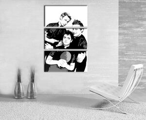 Ručne maľovaný POP Art obraz Green Day 3 dielny gd
