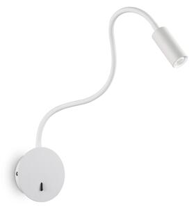 Nástenné svietidlo Ideal lux 203171 FOCUS-2 AP1 BIANCO 1xLED 3W/130lm 3000K biela