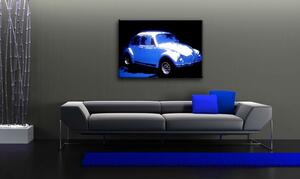 Ručne maľovaný POP Art obraz Volkswagen Beetle - 80x60 cm