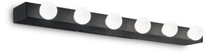 Nástenné svietidlo Ideal lux 159508 PRIVE AP6 NERO 6xE14 40W