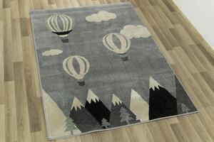 Detský koberec Dream 18127/190 Balóny sivý