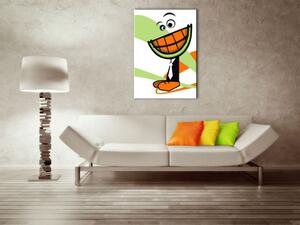 Ručne maľovaný POP Art obraz MELON melon