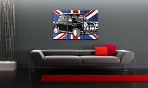 Ručne maľovaný POP Art obraz MINI COOPER 3 dielny mini2
