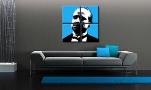 Ručne maľovaný POP Art obraz Marlon Brando 4 dielny mb4