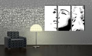 Ručne maľovaný POP Art obraz Madonna 3 dielny ma4