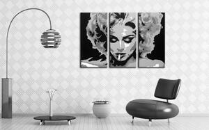 Ručne maľovaný POP Art obraz MADONNA 3 dielny ma2