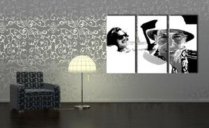 Ručne maľovaný POP Art obraz Fear and Loathing in Las Vegas 3 dielny lv