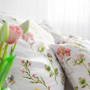 Goldea bavlnené posteľné obliečky - kvitnúca lúka 140 x 200 a 70 x 90 cm