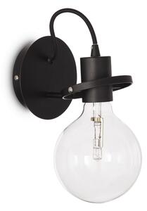 Nástenné svietidlo Ideal lux 119502 RADIO AP1 NERO 1xE27 60W 3000K