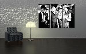 Ručne maľovaný POP Art obraz Rat Pack 3 dielny rp