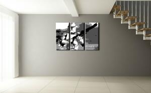 Ručne maľovaný POP Art obraz Star Wars 3 dielny sw3