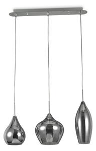 Závesné svietidlo Ideal lux 111865 SOFT SP3 FUME 3xE14 40W