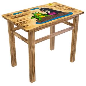Bestent Detský drevený stolík Krtko + 2 stoličky