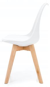 - Škandinávska elegantná stolička DUBLIN FARBA: biela