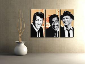 Ručne maľovaný POP Art obraz Rat Pack 3 dielny rp3