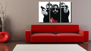Ručne maľovaný POP Art obraz The bondock saint 3 dielny tbs