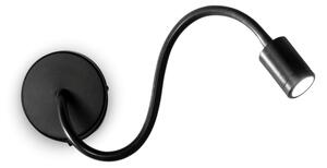 Nástenné svietidlo Ideal lux 097190 FOCUS-1 AP1 NERO 1xLED 3W/200lm 3000K