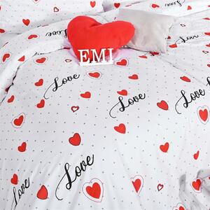 Obliečky bavlnené Love EMI: Štandardný set jednolôžko obsahuje 1x 140x200 + 1x 70x90