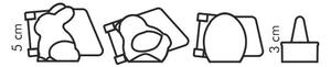 Tescoma Delícia 631648.00 - Formičky na plnené cukrovinky DELÍCIA, 3 veľkonočné tvary