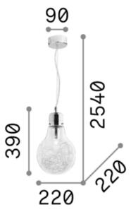 Závesné svietidlo Ideal lux 033679 LUCE MAX SP1 SMALL 1xE27 60W