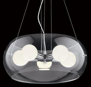 Závesné svietidlo Ideal lux 016863 AUDI-10 SP5 TRASPARENTE 5xE27 60W 3000K
