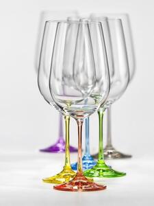 Crystalex set pohárov na červené víno Viola Rainbow 550 ml 6 KS