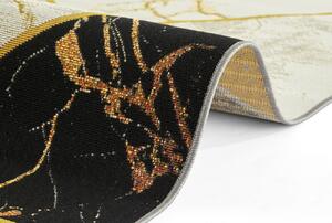 Hanse Home Collection koberce Kusový koberec Flair 105610 Noble Black Grey Gold – na von aj na doma - 80x165 cm