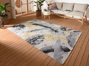 Hanse Home Collection koberce Kusový koberec Flair 105612 Gold Leaves Multicolored – na von aj na doma - 80x165 cm