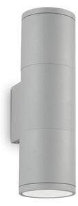 Exteriérové nástenné svietidlo Ideal lux 163628 GUN AP2 SMALL GRIGIO 2xGU10 35W IP44 IP44