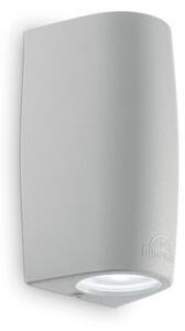 Exteriérové nástenné svietidlo Ideal lux 147796 KEOPE AP2 SMALL GRIGIO 2xGU10 6W 4000K šedá IP55