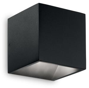 Exteriérové nástenné svietidlo Ideal lux 142302 RUBIK AP1 NERO 1xLED 6W/570lm 4000K čierna IP44