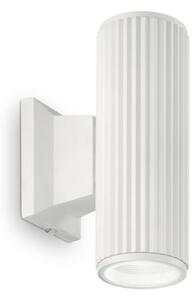 Exteriérové nástenné svietidlo Ideal lux 129457 BASE AP2 BIANCO 2xGU10 28W IP44
