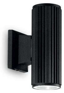 Exteriérové nástenné svietidlo Ideal lux 129433 BASE AP2 NERO 2xGU10 28W IP44
