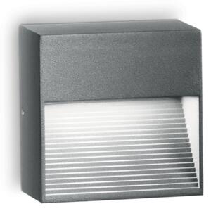 Exteriérové nástenné svietidlo Ideal lux 122045 DOWN AP1 ANTRACITE 1xG9 28W IP44