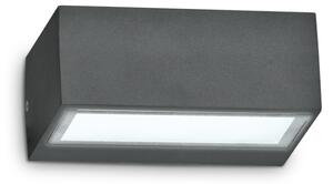 Exteriérové nástenné svietidlo Ideal lux 115368 TWIN AP1 ANTRACITE 1xG9 28W IP44