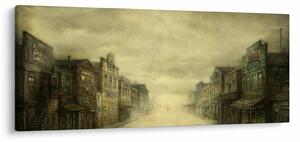 Obraz westernového mestečka (120x50 cm)