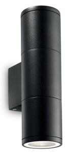 Exteriérové nástenné svietidlo Ideal lux 100395 GUN AP2 SMALL NERO 2xGU10 35W IP44 IP44