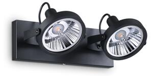 Stropné svietidlo Ideal lux 200248 GLIM PL2 NERO 2xGU10 50W čierna