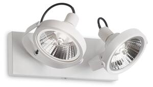 Stropné svietidlo Ideal lux 200200 GLIM PL2 BIANCO 2xGU10 50W biela
