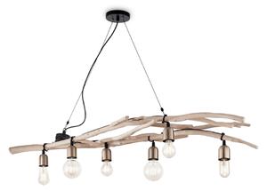 Závesné svietidlo Ideal lux 180922 DRIFTWOOD SP6 6xE27 60W čierna