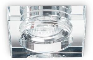 Zápustné svietidlo Ideal lux 114019 BLUES SQUARE TRASPARENTE 1xGU10 50W chróm