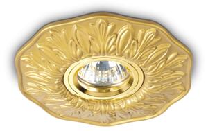 Zápustné svietidlo Ideal lux 115610 POLKA FI1 OTTONE 1xGU10 50W