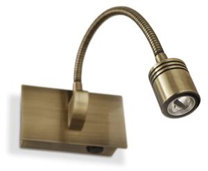 Nástenné svietidlo Ideal lux 121352 DYNAMO AP1 BRUNITO 1xLED 3W/200lm 4000K