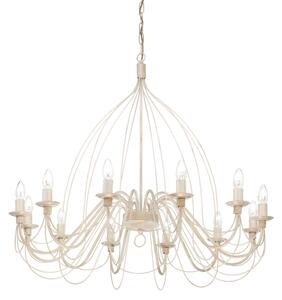 Závesné svietidlo/Luster Ideal lux 097664 CORTE SP12 BIANCO ANTICO 12xE14 40W