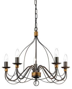 Závesné svietidlo/Luster Ideal lux 057187 CORTE SP5 RUGGINE 5xE14 40W