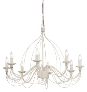Závesné svietidlo/Luster Ideal lux 005898 CORTE SP8 BIANCO ANTICO 8xE14 40W
