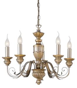 Závesné svietidlo/Luster Ideal lux 020822 FIRENZE SP5 5xE14 40W antická zlatá